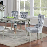 ADALIA Dining Table, Silver Half Price Furniture