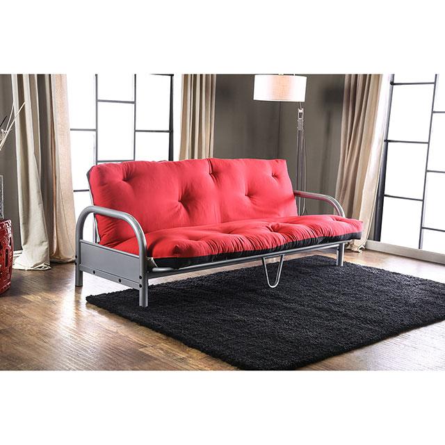 Aksel Black/Red Futon Mattress, Black & Red Half Price Furniture