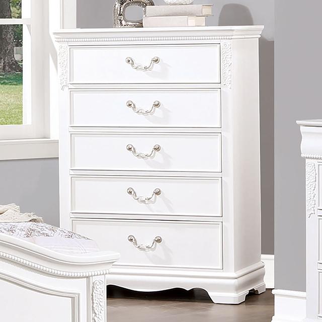 ALECIA Chest, White Half Price Furniture