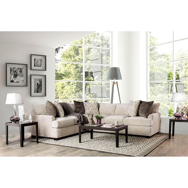 Alisa Beige Sectional Half Price Furniture