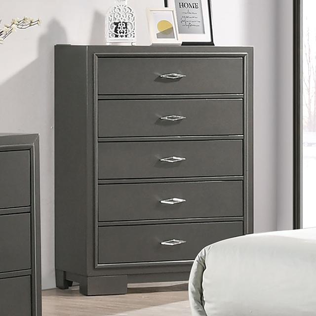 ALISON Chest, Dark Walnut Half Price Furniture