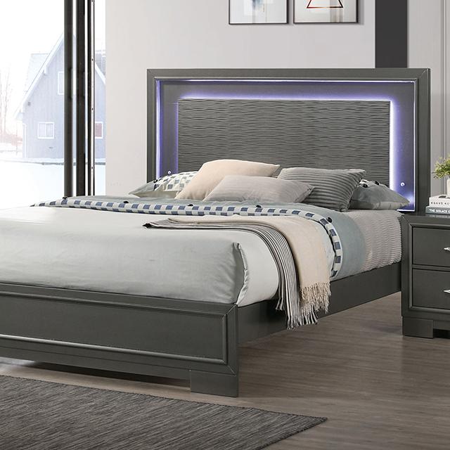 ALISON Full Bed, Dark Walnut Half Price Furniture