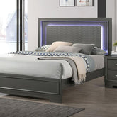 ALISON Cal.King Bed, Dark Walnut Half Price Furniture