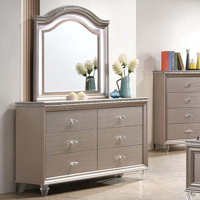 ALLIE Dresser, Rose Gold Half Price Furniture