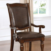 Alpena Brown Cherry/Espresso Arm Chair (2/CTN) Half Price Furniture