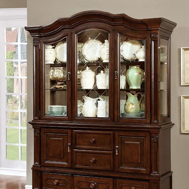 Alpena Brown Cherry Hutch & Buffet Half Price Furniture