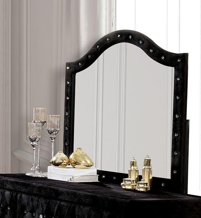 Alzire Black Mirror Half Price Furniture