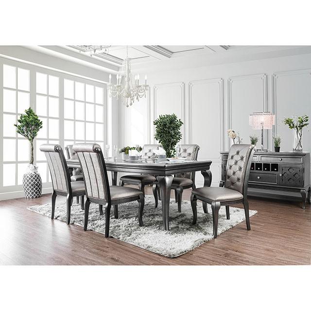 Amina Gray Dining Table Half Price Furniture