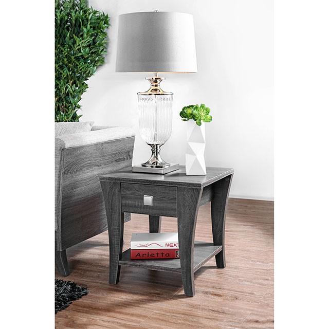 Amity Gray End Table Half Price Furniture