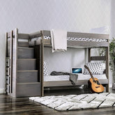 AMPELIOS T/T Bunk Bed W/ 2 Slat Kits (*Mattress Ready) Half Price Furniture