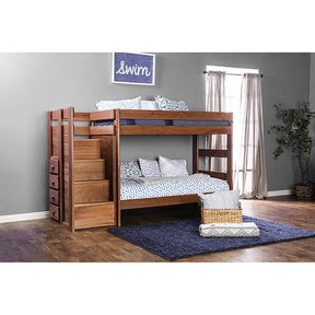 AMPELIOS T/T Bunk Bed W/ 2 Slat Kits (*Mattress Ready) - Half Price Furniture