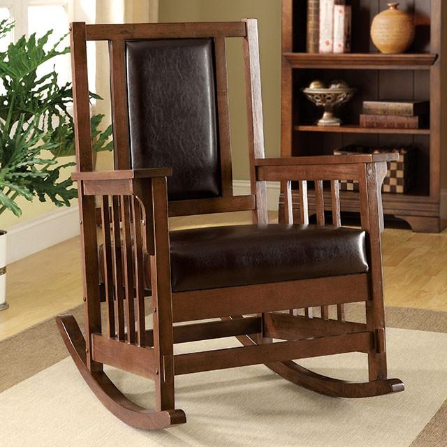 Apple Valley Espresso/Walnut Accent Chair Half Price Furniture