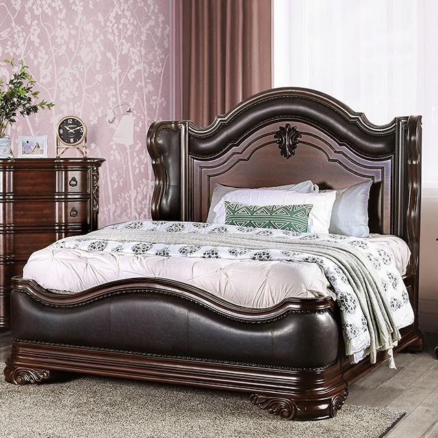 Arcturus Brown Cherry Cal.King Bed Half Price Furniture