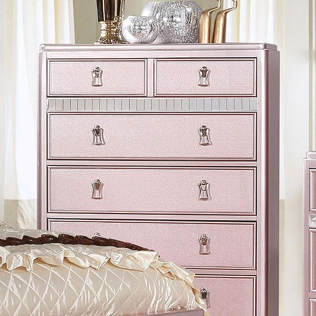 Ariston Rose Gold Chest Half Price Furniture