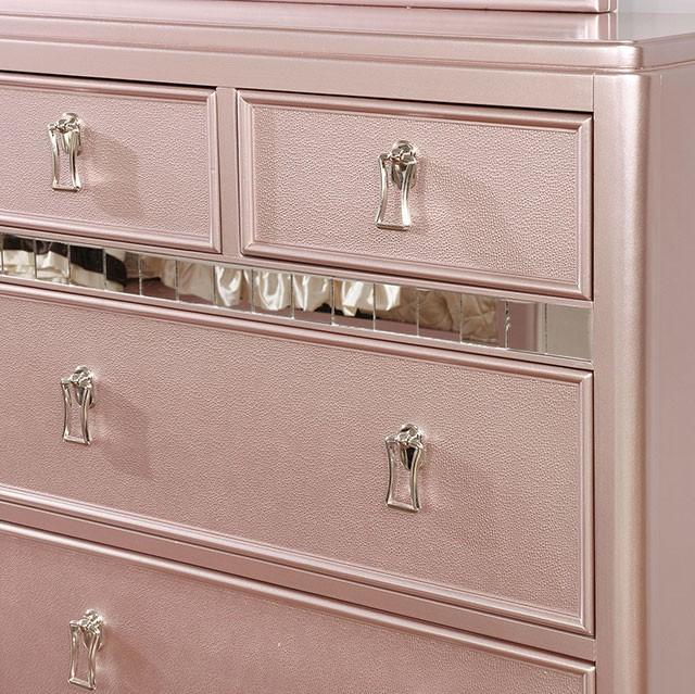 Ariston Rose Gold Dresser Half Price Furniture