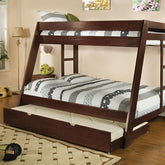 Arizona Dark Walnut Twin/Full Bunk Bed Half Price Furniture