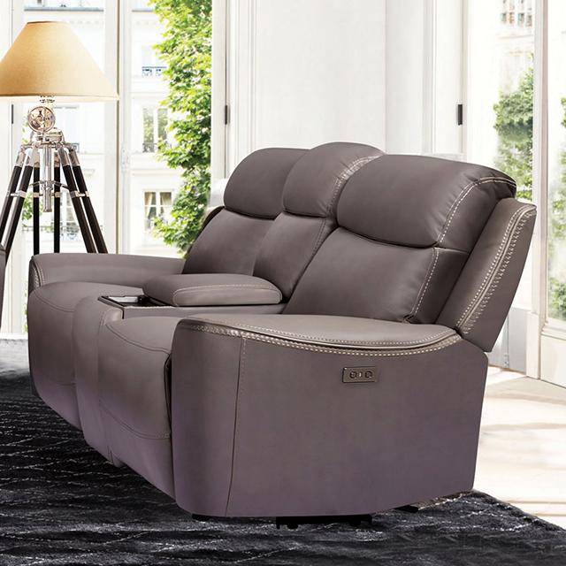 ARTEMIA Power Loveseat, Gray Half Price Furniture