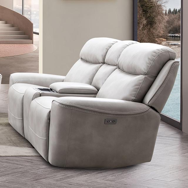 ARTEMIA Power Loveseat, Light Taupe Half Price Furniture