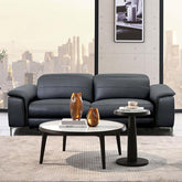 ASCONA Power Sofa, Black Half Price Furniture