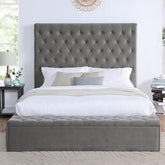 ATHENELLE Queen Bed, Gray Half Price Furniture