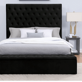 ATHENELLE E.King Bed, Black Half Price Furniture