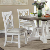 AULETTA Round Dining Table, Gray Half Price Furniture