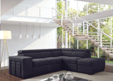 Athene Graphite Sectional Half Price Furniture