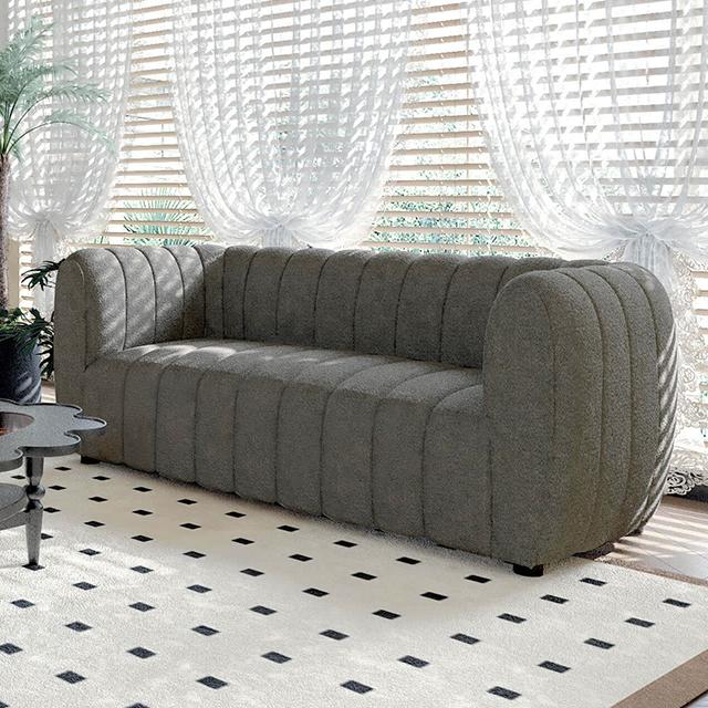 AVERSA Loveseat, Charcoal Gray Half Price Furniture