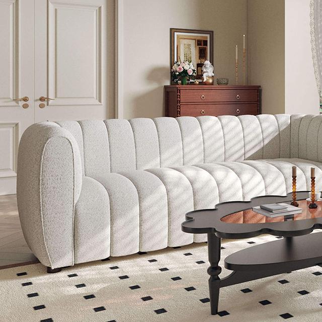 AVERSA Sofa, Off-White Half Price Furniture