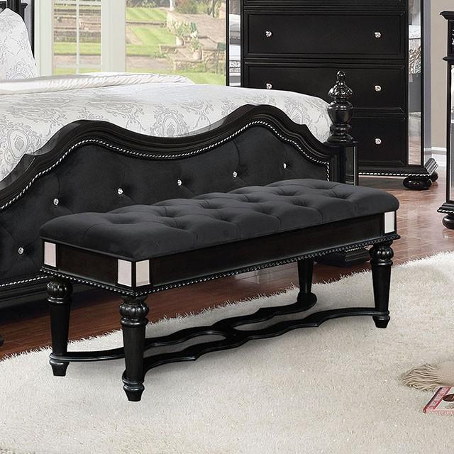 Azha Black Bench Half Price Furniture