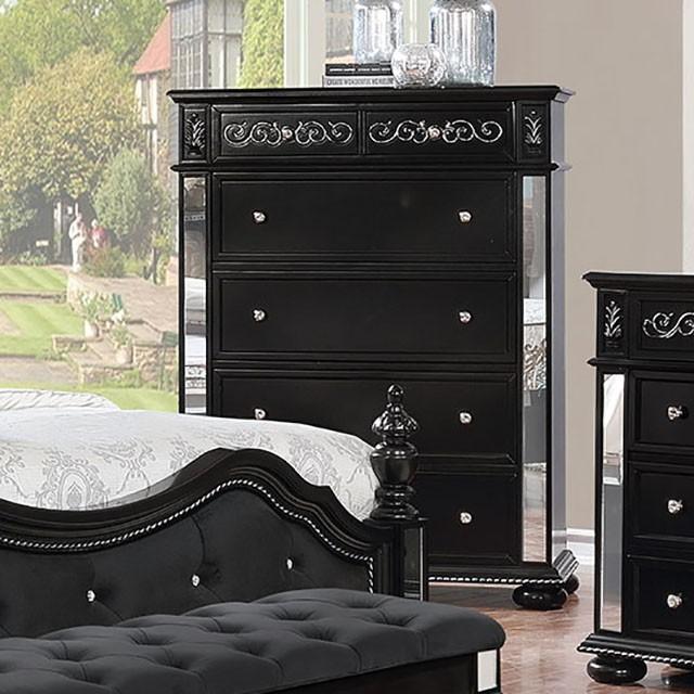 Azha Black Chest Half Price Furniture