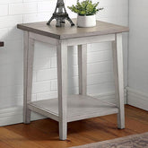 BANJAR Side Table, Antq. Warm Gray Half Price Furniture