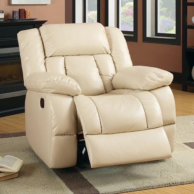 Barbado Ivory Glider Recliner Half Price Furniture