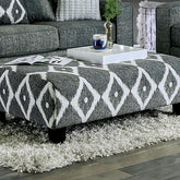 Basie Gray Ottoman Half Price Furniture