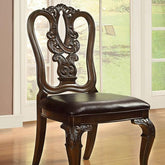 Bellagio Brown Cherry Wooden Side Chair (2/CTN) Half Price Furniture