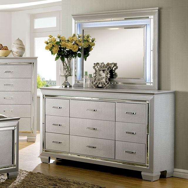 BELLANOVA Silver Mirror Half Price Furniture