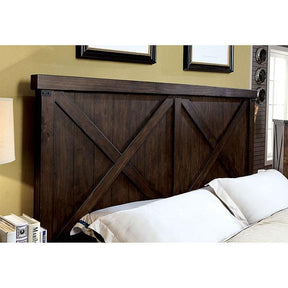 Bianca Dark Walnut Cal.King Bed Half Price Furniture