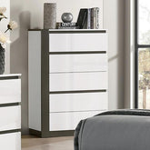 BIRSFELDEN Chest, White Half Price Furniture