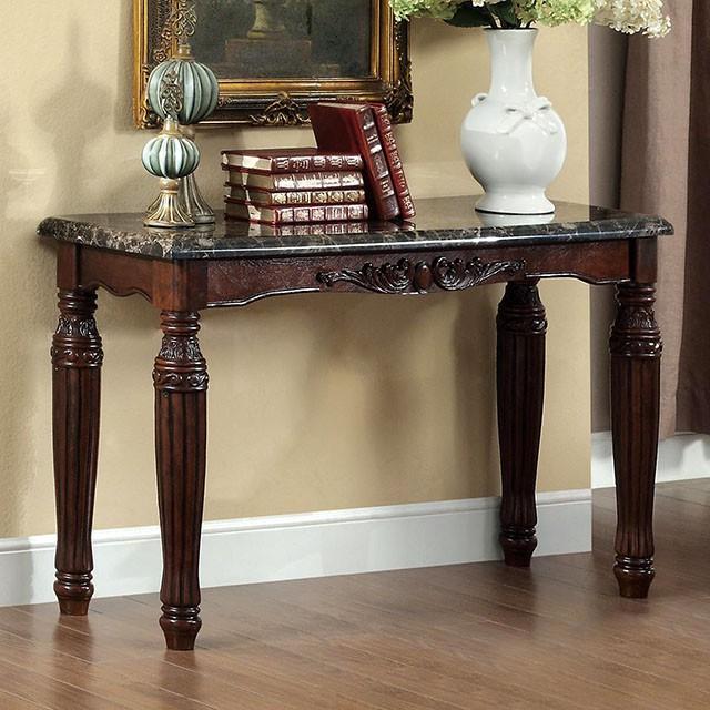 Brampton Espresso/Black Faux Sofa Table Half Price Furniture