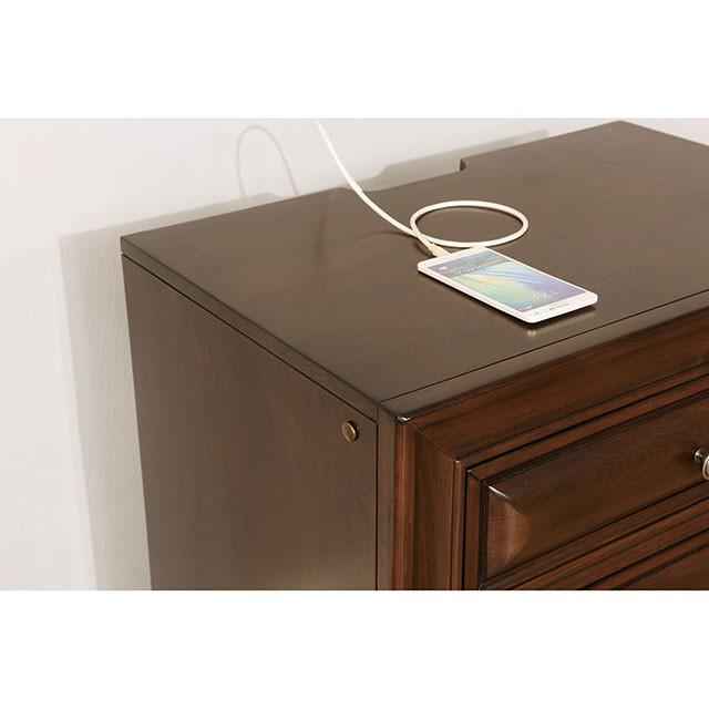 Brandt Brown Cherry Night Stand Half Price Furniture