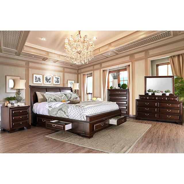 Brandt Brown Cherry Cal.King Bed Half Price Furniture