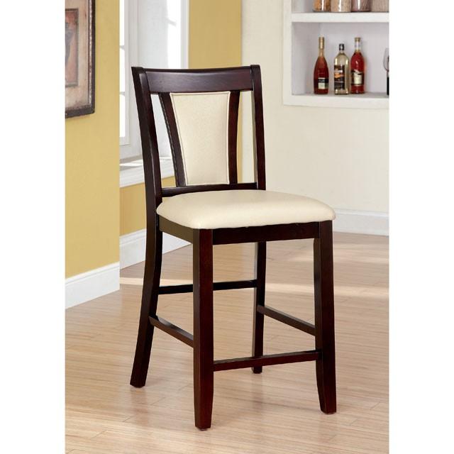 BRENT II Dark Cherry/Ivory Counter Ht. Chair (2/CTN) Half Price Furniture