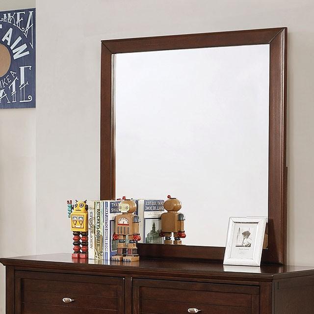 Brogan Brown Cherry Mirror Half Price Furniture