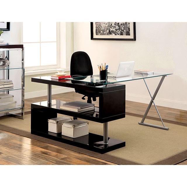 BRONWEN Black Desk Half Price Furniture