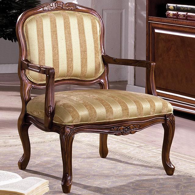 Burnaby Tan/Pattern Accent Chair Half Price Furniture