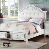 CADENCE Full Bed, White Half Price Furniture