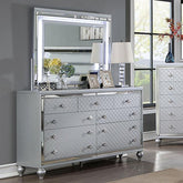 CALANDRIA Dresser, Silver Half Price Furniture