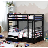 California Iv Black Twin/Twin Bunk Bed Half Price Furniture