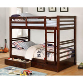 California IV Dark Walnut Twin/Twin Bunk Bed Half Price Furniture