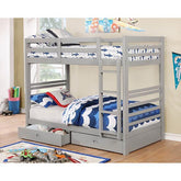 California IV Gray Twin/Twin Bunk Bed Half Price Furniture